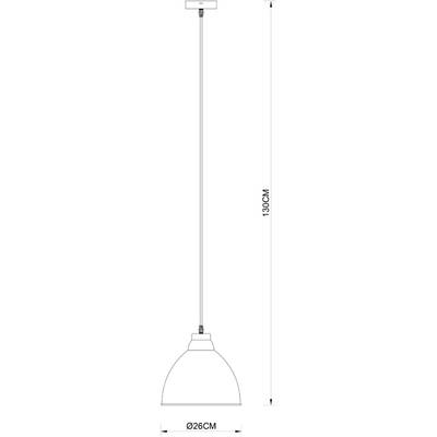 Подвесной светильник Arte Lamp BRACCIO A2055SP-1AB, 1хE27