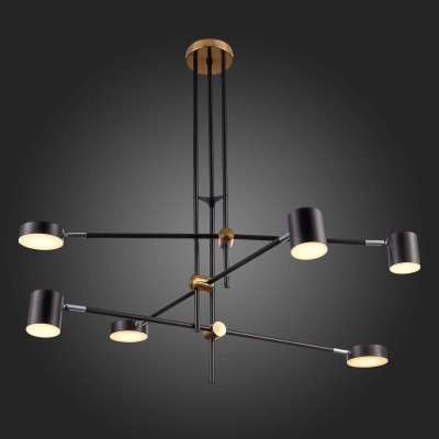 SL1604.432.06 Светильник потолочный ST-Luce Черный, Латунь/Черный LED 6*5W 3000K