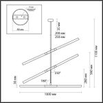4306/6 HIGHTECH ODL22 295 золото Потолочный светильник IP20 G9 6*40W SOHO