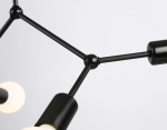 Потолочный светильник в стиле лофт TR8033/4 BK черный E27*4 max 40W D670*440