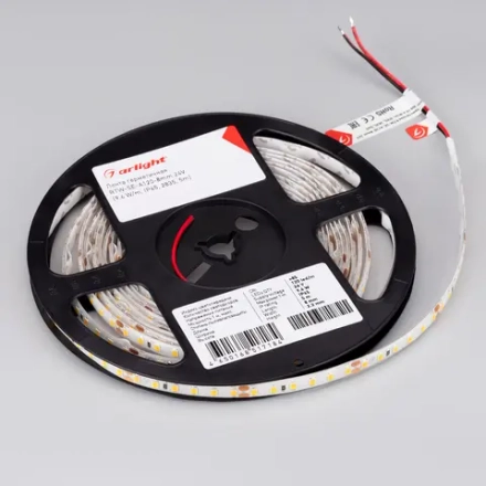Лента герметичная RTW-SE-A120-8mm 24V Cool 10K (9.6 W/m, IP65, 2835, 5m) (Arlight, 9.6 Вт/м, IP65)
