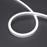 Светодиодная лента герметичная MOONLIGHT-SIDE-A140-12x17mm 24V White6000 (9.6 W/m, IP67, 5m, wire x2) (Arlight, Вывод кабеля боковой)