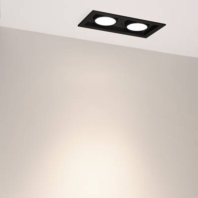 Светильник MS-VORTEX-BUILT-S210x117-2x20W Day4000 (BK-BK, 40 deg, 230V) (Arlight, IP20 Металл, 5 лет)