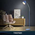 Светильник напольный с выключателем на проводе TR97691 BL синий E27 max 40W D150*1540