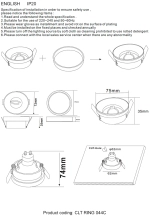 Декоративное кольцо внешнее Crystal Lux CLT RING 044C WH 0994/038