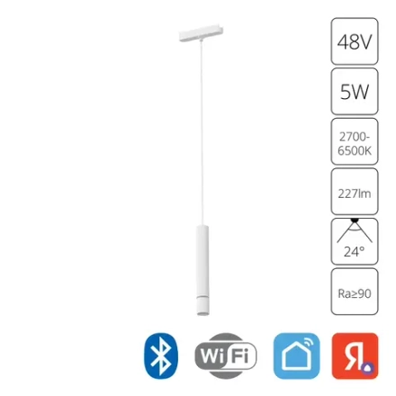 Магнитный трековый светильник Arte Lamp RAPID SMART A2959PL-1WH, 1хLED