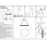 SL383.213.01 Светильник подвесной ST-Luce Матовое золото/Прозрачный LED 1*44W 3000K