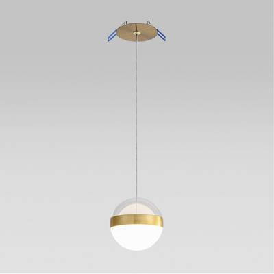 5036/12L L-VISION ODL24 389 ант.бронза/прозрачн/молочный/металл/акрил Подвес LED 12W 4000K 600лм RONI