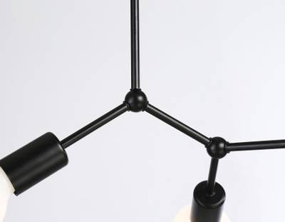 Потолочный светильник в стиле лофт TR8027/3 BK черный E27*3 max 40W D400*390