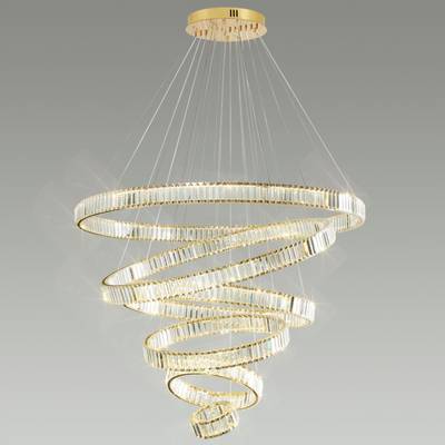 5015/260L L-VISION ODL23 607 золотой/прозрачный металл/хрусталь Люстра LED 260W 4000K 26000Лм VEKIA