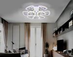 Потолочный светодиодный светильник с пультом FA2922 CH хром 138W 600*600*130 (ПДУ РАДИО 2.4)