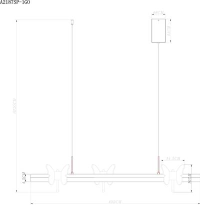 Подвесной светильник Arte Lamp DARCY A2187SP-1GO, 1хLED