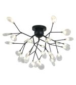 07521-27,19(21) Светильник Ветта черный (прозрачные плафоны) d70 h55 G4 27*2W (Led лампы в комплекте, 4000K)