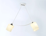 Светильник подвесной TR303154/2 WH/CH/FR белый/хром/белый матовый E27/2 max 40W 640*115*410