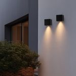 SL560.401.02 Светильник уличный настенный ST-Luce Черный/Черный LED 2*3W 4000K