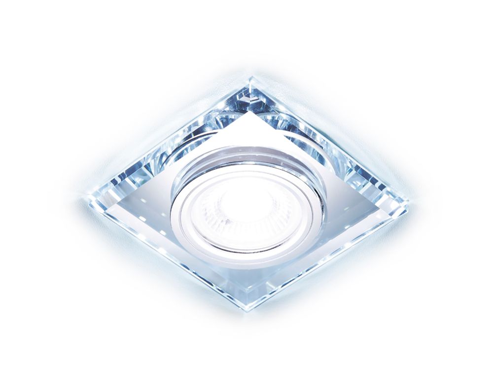 Встраиваемый точечный светильник со светодиодной лентой S215 CL хром/прозрачный /MR16+3W(LED COLD)