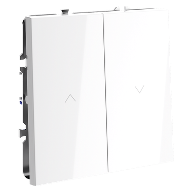 VLS020701 Выключатель встраиваемый VOLTUM S70 для жалюзи 10А, (белый глянцевый). (ТМ Maytoni)