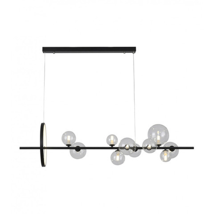 09408-10,19 Люстра Иона черный w120*28 h200 G9 50W+Led 17W (4000K) (Led лампы в комплекте 4000К)