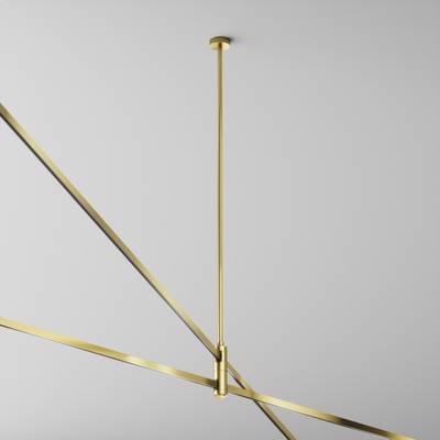 Крепление потолочное Long двойное 700мм Flarity латунь, TRA159C-D1-BS. TM Maytoni