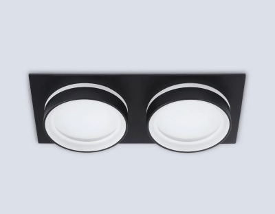 Светильник встраиваемый TN6712/2 BK черный IP44 GX53/2 max 15W 210*105*45