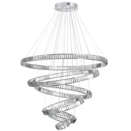4930/260L L-VISION ODL24 593 хром/прозрачный металл/хрусталь Люстра LED 260W 4000K 30600Лм VEKIA
