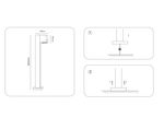 Светильник уличный ландшафтный ST3752 GR серый IP54 GU10 max 35W 136*105*800