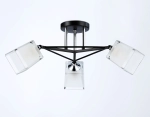 Светильник подвесной TR303072/3 BK/CH/FR черный/хром/белый матовый E27/3 max 40W D560*250