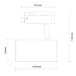 ST301.406.01 Св-к трек. Черный GU10 1*50W IP20 L104xW54xH111 220V Без ламп