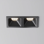 Встраиваемый светильник Альфа / Alfa LED 20 Вт 4000 К 50°, DL043-02-10W4K-SQ-B-1. TM Maytoni