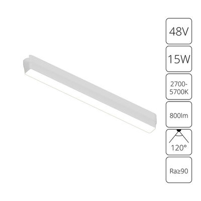 Магнитный трековый светильник Arte Lamp RAPID SMART A2968PL-1WH, 1хLED