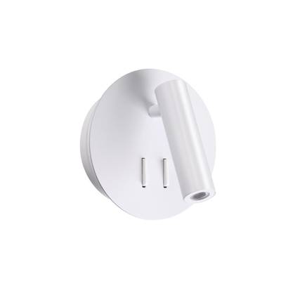 3912/9WL HIGHTECH ODL20 409 бел/металл Наст-й свет-к с лампой д/чтения с выкл LED 9W 3000K 220V BEAM
