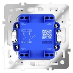 VLS020603 Выключатель с самовозвратом встраиваемый VOLTUM S70 двухклавишный 10А, (кашемир). (ТМ Maytoni)