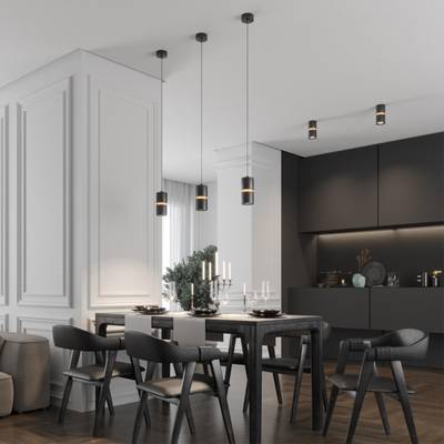 359338 OVER NT24 370 черный Светильник накладной светодиодный IP20 LED 10W/3W 3000K 1090Лм 170-265V ARISTO