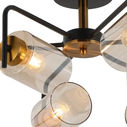 IL8248-6COU-79 BK GD светильник потолочный ILLUMICO, E27х6
