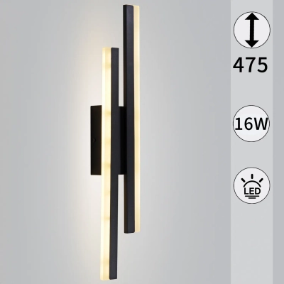 86233-9.2-001U LED2Х8W BK светильник настенный Reluce, LEDх2