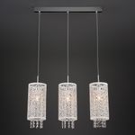 Подвесной светильник с хрусталем 1181/3 хром