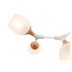 SLE113502-05 Люстра потолочная Белый, Светлое дерево/Белый E27 5*60W