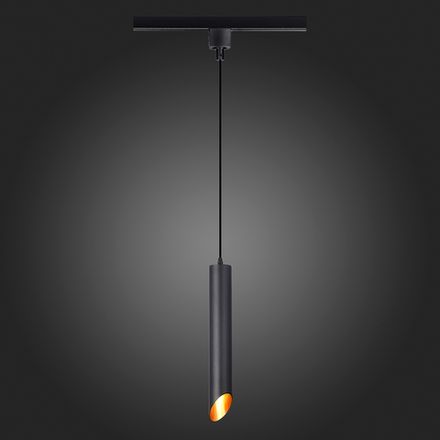 ST152.416.01 Светильник трековый Черный GU10 1*50W IP20 D60xH400 220V Без ламп