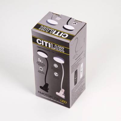 Citilux Ньютон CL803070N LED Лампа на прищепке с диммером Белая