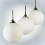 813031 Подвес GLOBO 1х40W E14 electroplating bronze/white Lightstar