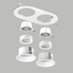 D6560606WMOD Светильник DOMINO ROUND под LED модуль/лампу МR16 (214656+214606+214606+214006+214006)