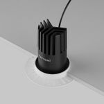 Встраиваемый светильник Dip 2700K 15Вт 50° 2,5 см, DL121-15W-2.7K-TRS-B. TM Maytoni