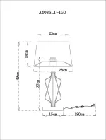 Декоративная настольная лампа Arte Lamp Fire A4035LT-1GO, 1хE27