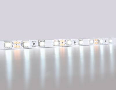 Светодиодная лента GS4003 5050 60Led/ 14.4W m/ 24V IP20 6500K 5m кратность резки 100mm (2 конт.)