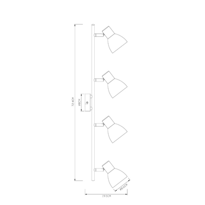 Спот Arte Lamp FALENA A3117PL-4BK, 4хE14