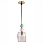 SL2000.223.01 Подвес ST-Luce Золотистый/Розовый E14 1*40W