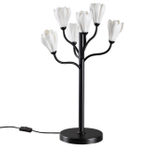 5090/6T MODERN ODL25 553 черный матовый/белый/фарфор Настольная лампа G4 LED 6*5W GARDI