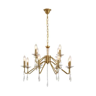 8319/12 CLASSI шампань/прозрачный, металл/хрусталь Люстра E14 12*40W 220V SEVERINA