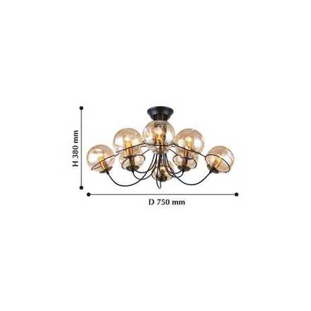 Потолочная люстра Grana 2202-8U. ТМ F-Promo