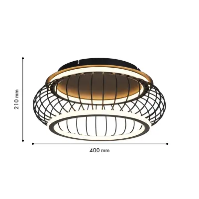 Потолочный светильник Korg 4435-2C, LED*40W, 4300LM, 3000-6000K. ТМ F-Promo
